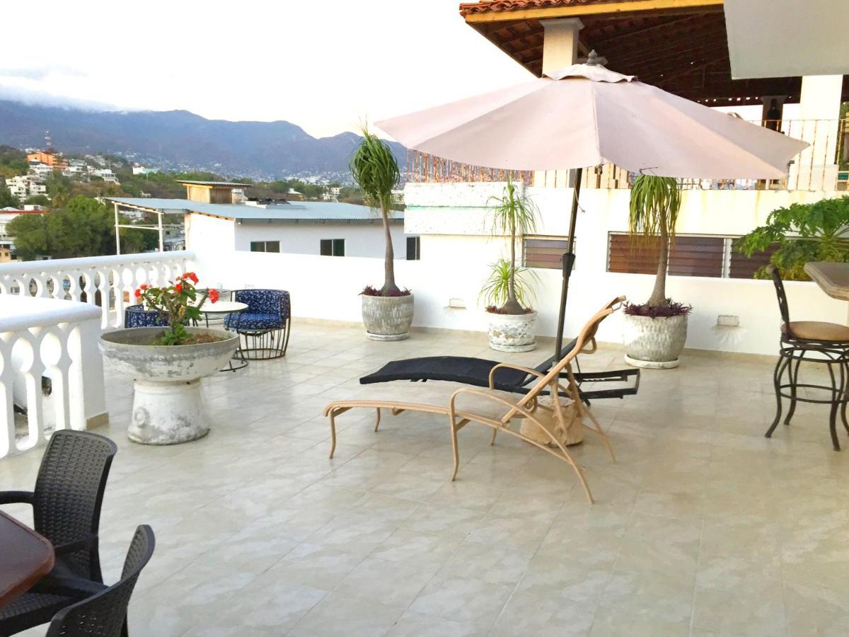 Guitarron Gran Terraza Vista Espectacular 6 Huespedes Piscina Gigante Acapulco