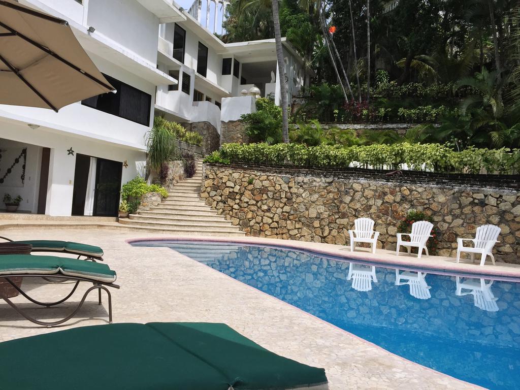 Villa Guitarron Gran Terraza Vista Espectacular 6 Huespedes Piscina Gigante Acapulco